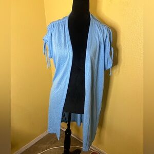 Bobeau Sky Blue Knit bikini cover Top